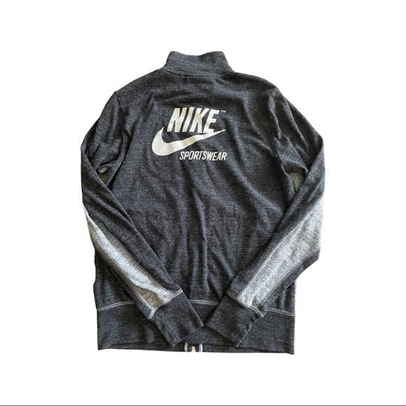 Cotton jersey two tone zip up jacket - Picture 2 of 2